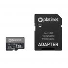 MicroSDXC Platinet Secure Digital + Adapter SD 128GB class 10 UIII