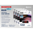 SSD Drive Platinet Portable USB 3.2 Up to 400MB/s 128GB Black