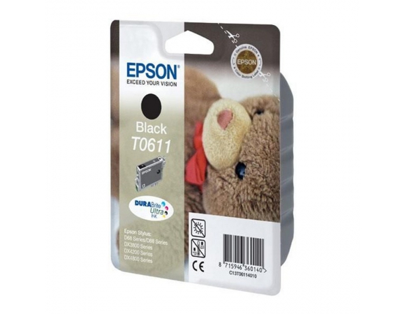 Μελάνι Epson T0611 Black