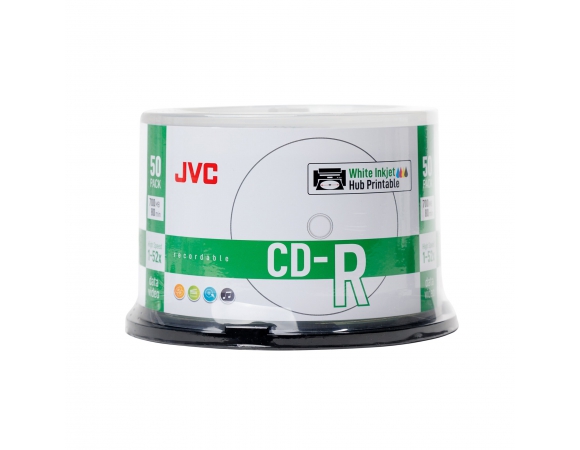 JVC CD-R 700MB 52x Printable Cake 50