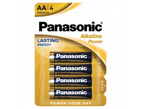 Battery Panasonic AA alkaline lasting energy  - 4 pcs