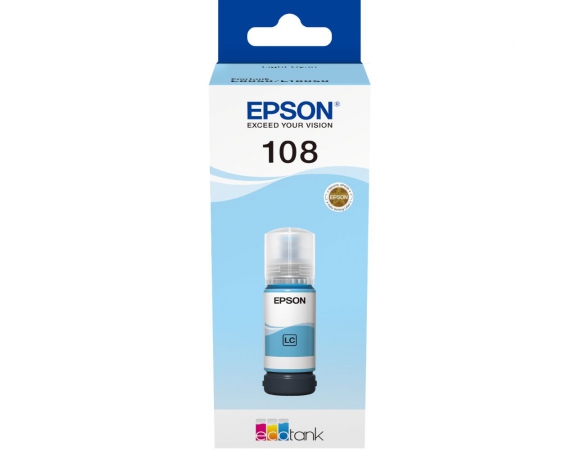 Μελάνι Epson 108 Light Cyan (C13T09C54A)