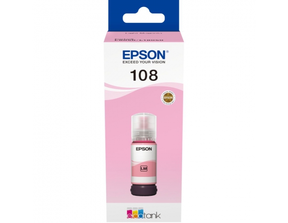 Μελάνι Epson 108 Light Magenta (C13T09C64A)