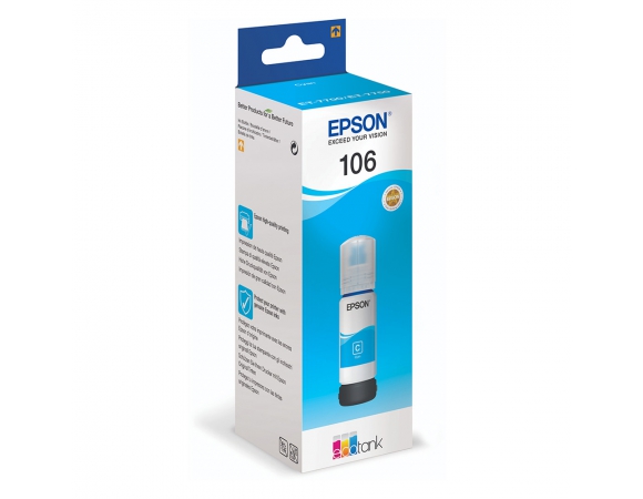 Μελάνι Epson 106 Cyan (C13T00R240)