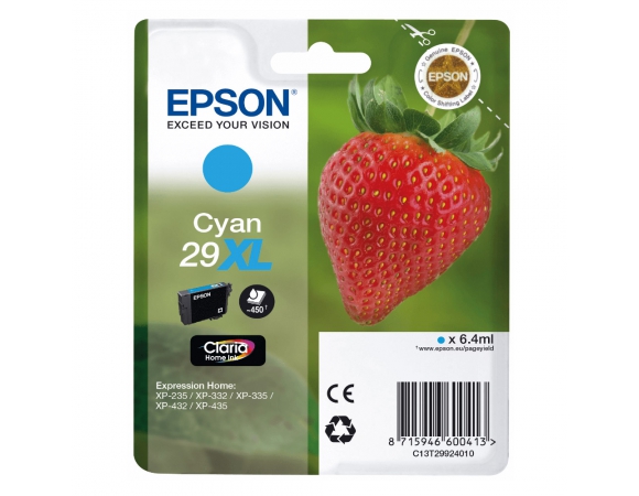 Μελάνι Epson 29XL Cyan (C13T29924012)