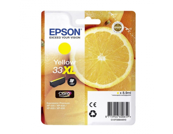 Μελάνι Epson 33XL Yellow (C13T33644012)