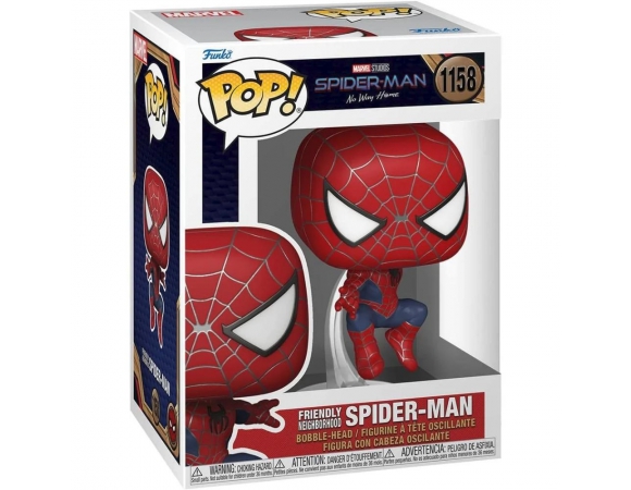 Funko Pop! Marvel: Spider-Man No Way Home - Spider-Man Friendly Neighborhood Leaping #1158