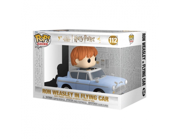 Funko Pop! Rides: Harry Potter - Ron Weasley in Flying Car #112 Super Deluxe