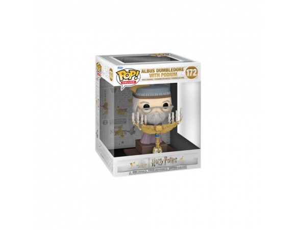 Funko Pop! Movies: Harry Potter - Albus Dumbledore with Podium #172 Deluxe