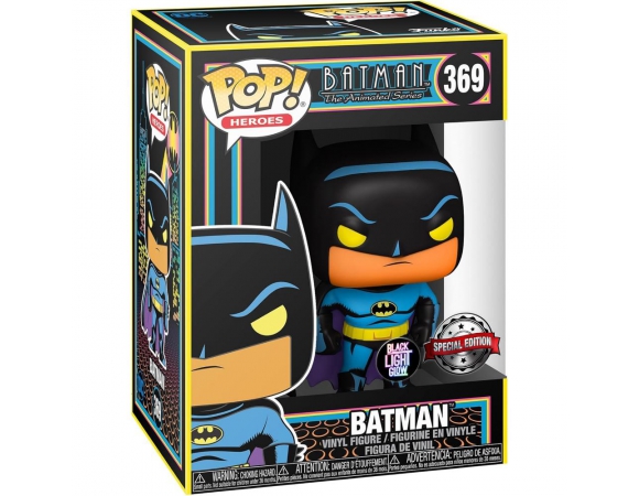 Funko Pop! Heroes: Batman The Animated Series - Batman (Blacklight) #369 Special Edition