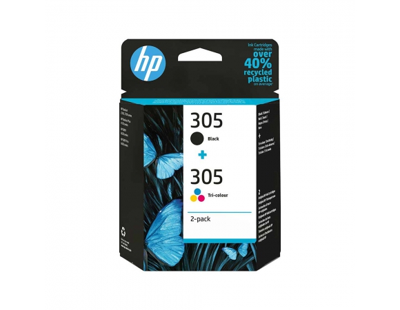 Μελάνι HP 305 2-Pack Black/Color (6ZD17AE)