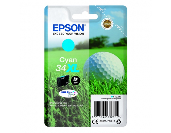 Μελάνι Epson 34XL Cyan (C13T34724010)